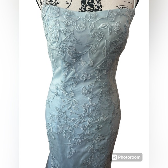 PromGirl Blue Mermaid Prom Dress - Picture 4 of 11